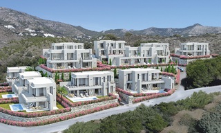 New modern villas for sale with panoramic sea and mountain views in Mijas, Costa del Sol 34120 