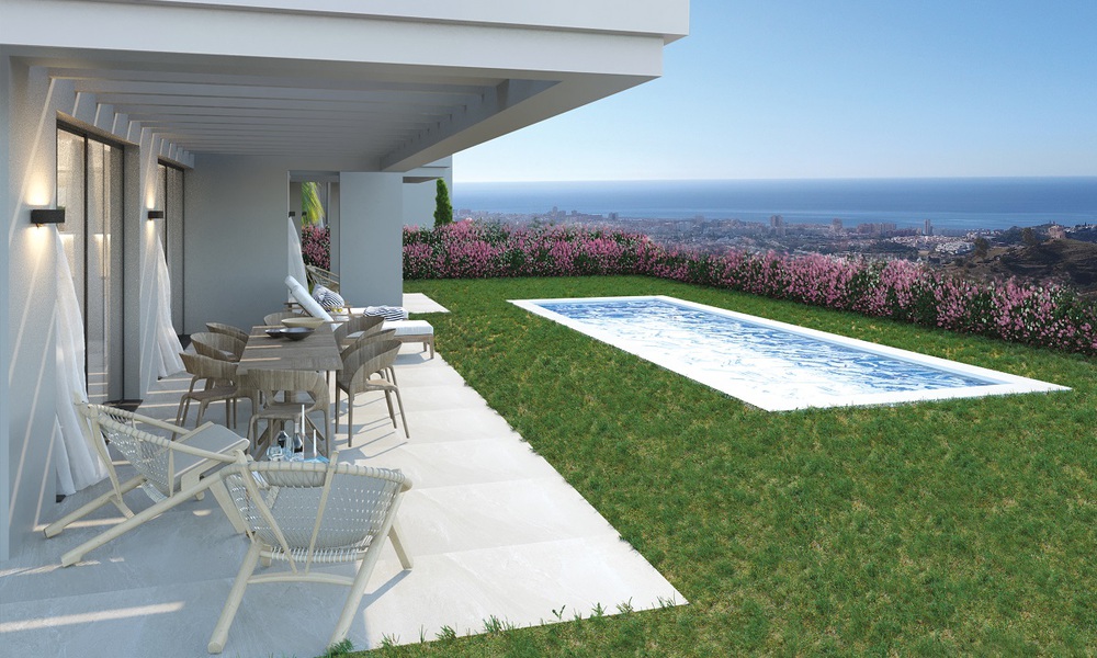 New modern villas for sale with panoramic sea and mountain views in Mijas, Costa del Sol 34124