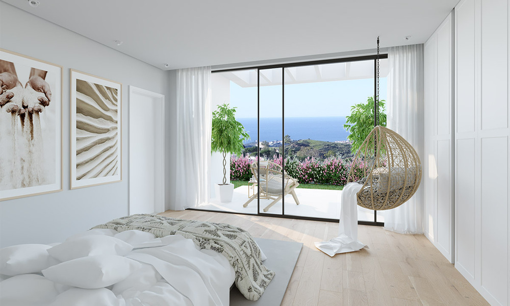 New modern villas for sale with panoramic sea and mountain views in Mijas, Costa del Sol 34125