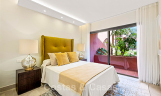 Frontline beach luxury garden flat for sale in an exclusive complex between Marbella and Estepona 34191 