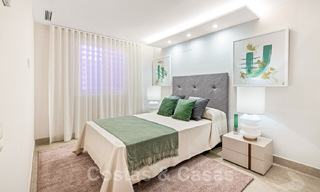 Frontline beach luxury garden flat for sale in an exclusive complex between Marbella and Estepona 34197 
