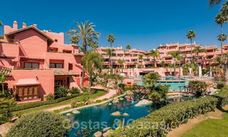 Frontline beach luxury garden flat for sale in an exclusive complex between Marbella and Estepona 34207 
