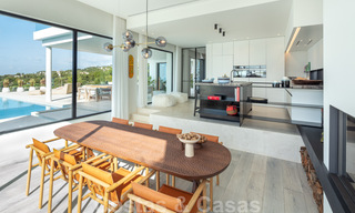 Modern Mediterranean design villa for sale with panoramic sea views in Cascada de Camojan, Golden Mile, Marbella 34291 