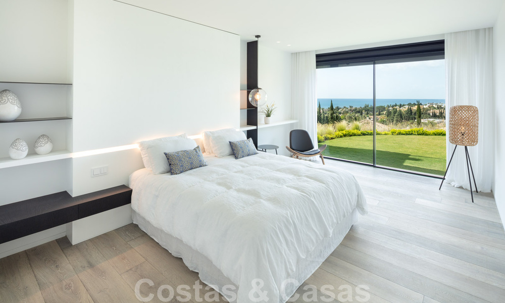Modern Mediterranean design villa for sale with panoramic sea views in Cascada de Camojan, Golden Mile, Marbella 34299