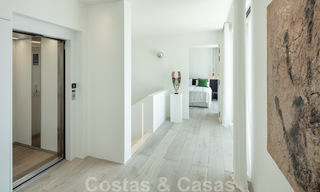 Modern Mediterranean design villa for sale with panoramic sea views in Cascada de Camojan, Golden Mile, Marbella 34302 