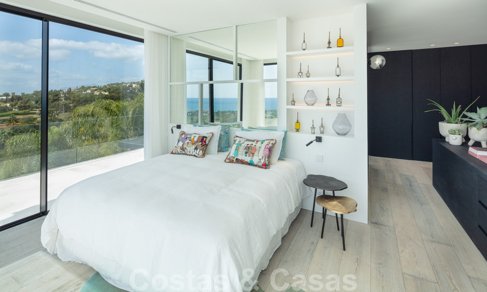 Modern Mediterranean design villa for sale with panoramic sea views in Cascada de Camojan, Golden Mile, Marbella 34304