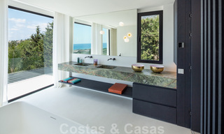 Modern Mediterranean design villa for sale with panoramic sea views in Cascada de Camojan, Golden Mile, Marbella 34306 