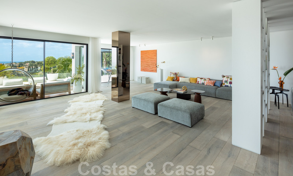 Modern Mediterranean design villa for sale with panoramic sea views in Cascada de Camojan, Golden Mile, Marbella 34311