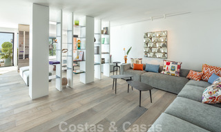 Modern Mediterranean design villa for sale with panoramic sea views in Cascada de Camojan, Golden Mile, Marbella 34314 