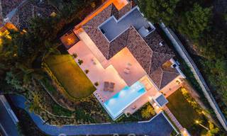 Modern Mediterranean design villa for sale with panoramic sea views in Cascada de Camojan, Golden Mile, Marbella 34319 