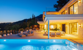 Modern Mediterranean design villa for sale with panoramic sea views in Cascada de Camojan, Golden Mile, Marbella 34324 