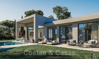 Modern new build villas for sale with panoramic sea views, in a gated resort with clubhouse and amenities in Marbella - Benahavis 34334 