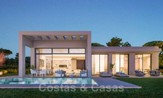 Modern new build villas for sale with panoramic sea views, in a gated resort with clubhouse and amenities in Marbella - Benahavis 34338 
