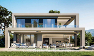 Modern new build villas for sale with panoramic sea views, in a gated resort with clubhouse and amenities in Marbella - Benahavis 34340 