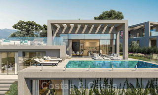 Modern new build villas for sale with panoramic sea views, in a gated resort with clubhouse and amenities in Marbella - Benahavis 34347 