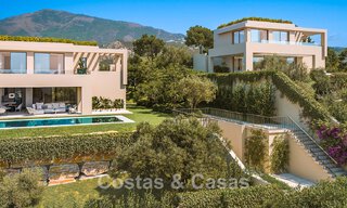 Modern new build villas for sale with panoramic sea views, in a gated resort with clubhouse and amenities in Marbella - Benahavis 63710 