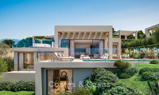 Modern new build villas for sale with panoramic sea views, in a gated resort with clubhouse and amenities in Marbella - Benahavis 63712 