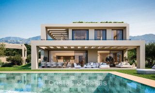 Modern new build villas for sale with panoramic sea views, in a gated resort with clubhouse and amenities in Marbella - Benahavis 63713 