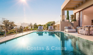 Modern new build villas for sale with panoramic sea views, in a gated resort with clubhouse and amenities in Marbella - Benahavis 63715 