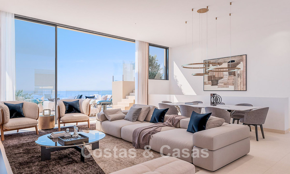 Modern new build villas for sale with panoramic sea views, in a gated resort with clubhouse and amenities in Marbella - Benahavis 63717