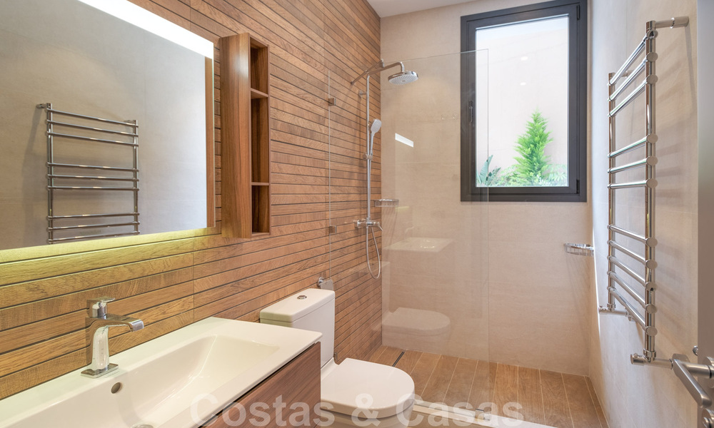 Exclusive and high-tech modern style villa with panoramic sea views for sale, in a prestigious urbanization in Benahavis - Marbella. Completed. 34396