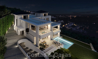 Exclusive and high-tech modern style villa with panoramic sea views for sale, in a prestigious urbanization in Benahavis - Marbella. Completed. 34461 