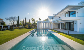 Ready to move in, new modern villa for sale in a five star golf resort in Marbella - Benahavis 34504 