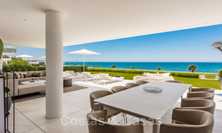 Crème de la Crème, modern ready apartment for sale, right on the beach between Marbella and Estepona 34701 
