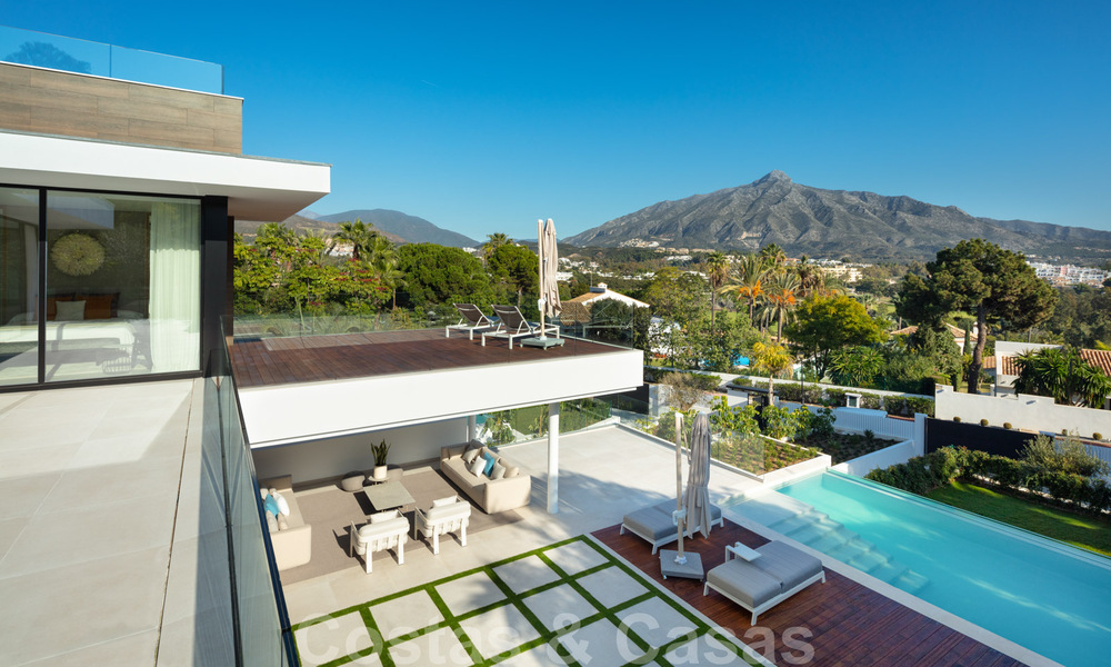 Designer villa in the highly desirable residential area of Las Brisas in Nueva Andalucia with stunning views of the La Concha mountain in Marbella 34774