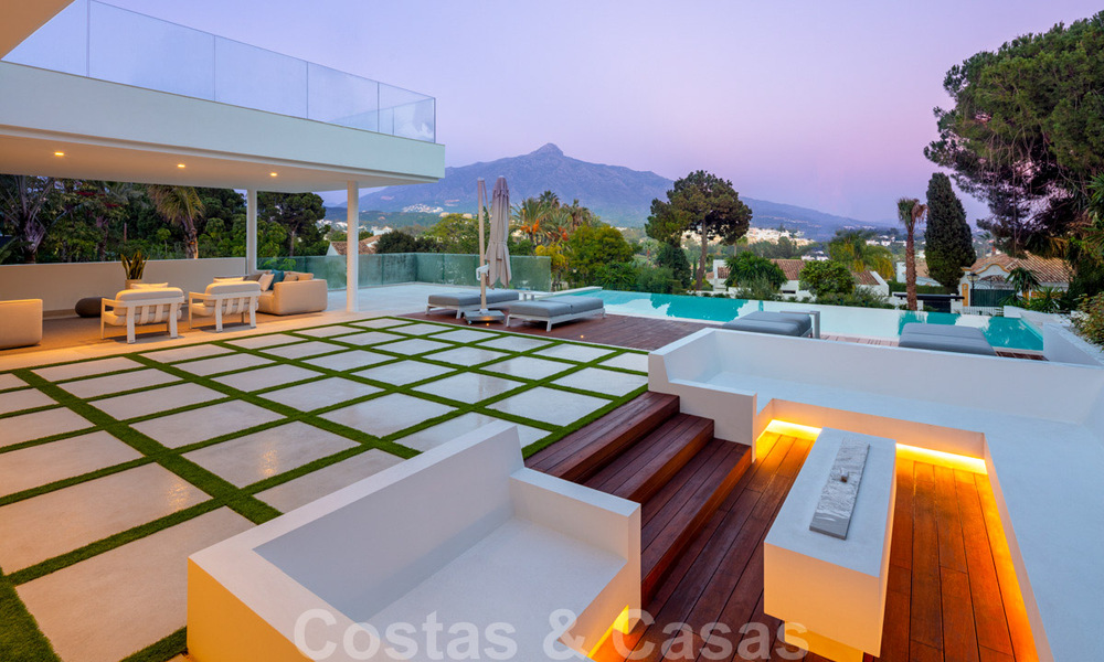 Designer villa in the highly desirable residential area of Las Brisas in Nueva Andalucia with stunning views of the La Concha mountain in Marbella 34796