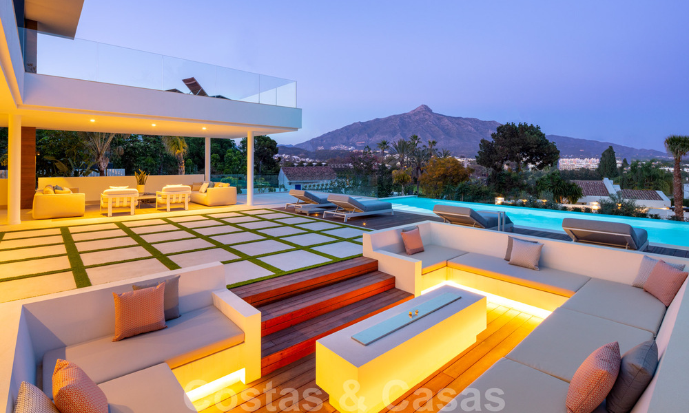 Designer villa in the highly desirable residential area of Las Brisas in Nueva Andalucia with stunning views of the La Concha mountain in Marbella 34812