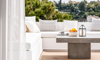 Tastefully renovated apartment for sale with spacious terrace, sea and mountain views in La Quinta golf resort, Benahavis - Marbella 34821 