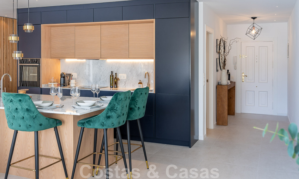 Tastefully renovated apartment for sale with spacious terrace, sea and mountain views in La Quinta golf resort, Benahavis - Marbella 34835