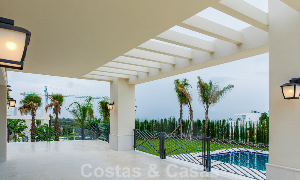 New villa for sale in a contemporary classic style with sea views in a five star golf resort in Marbella - Benahavis 34927
