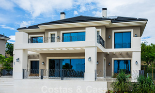 Newly built villa for sale in a contemporary classic style with sea views in a five star golf resort in Marbella - Benahavis 34944 
