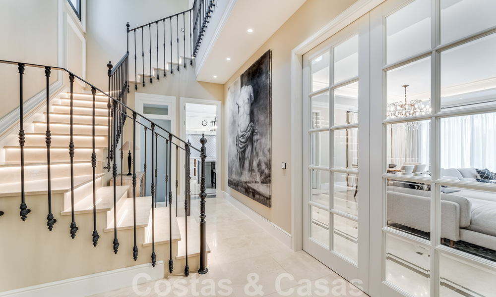Newly built villa for sale in a contemporary classic style with sea views in a five star golf resort in Marbella - Benahavis 34952