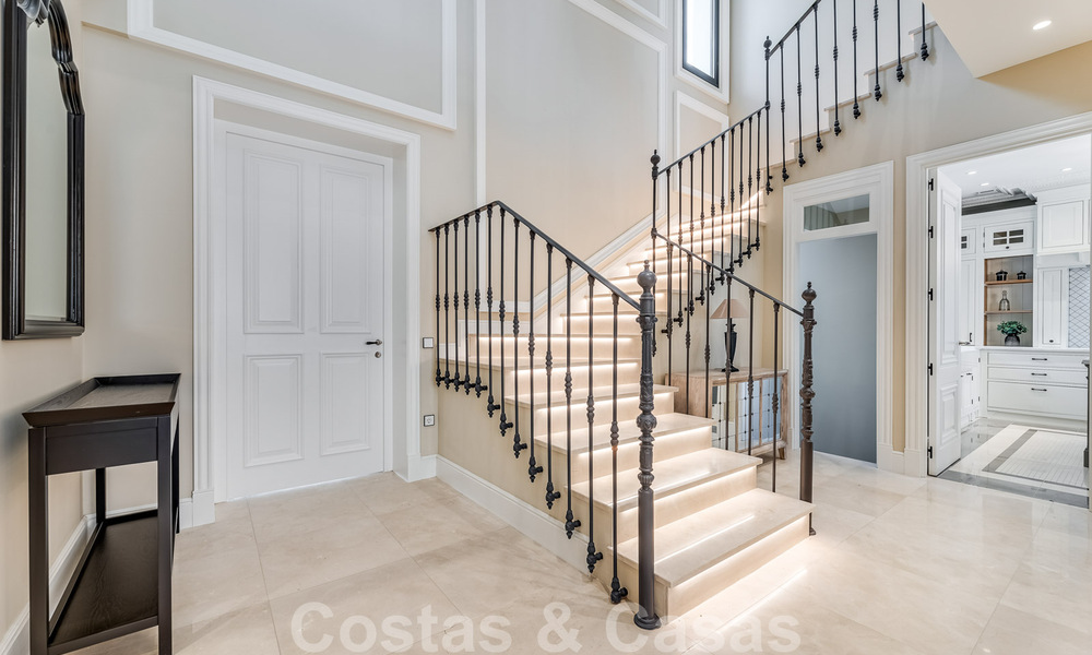 Newly built villa for sale in a contemporary classic style with sea views in a five star golf resort in Marbella - Benahavis 34953