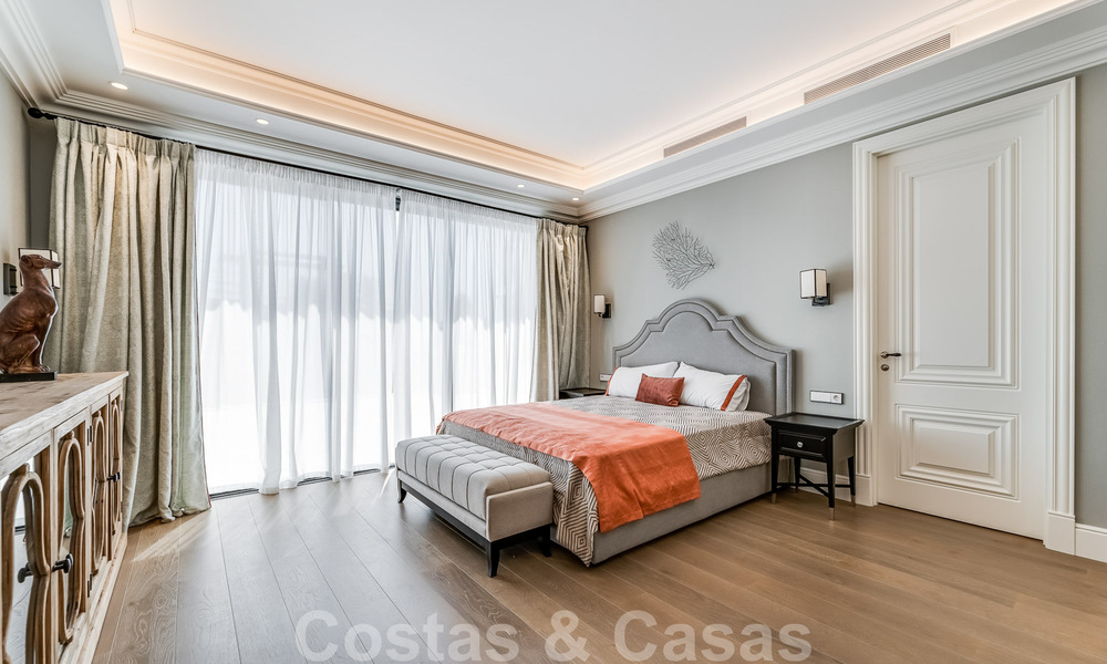 Newly built villa for sale in a contemporary classic style with sea views in a five star golf resort in Marbella - Benahavis 34954