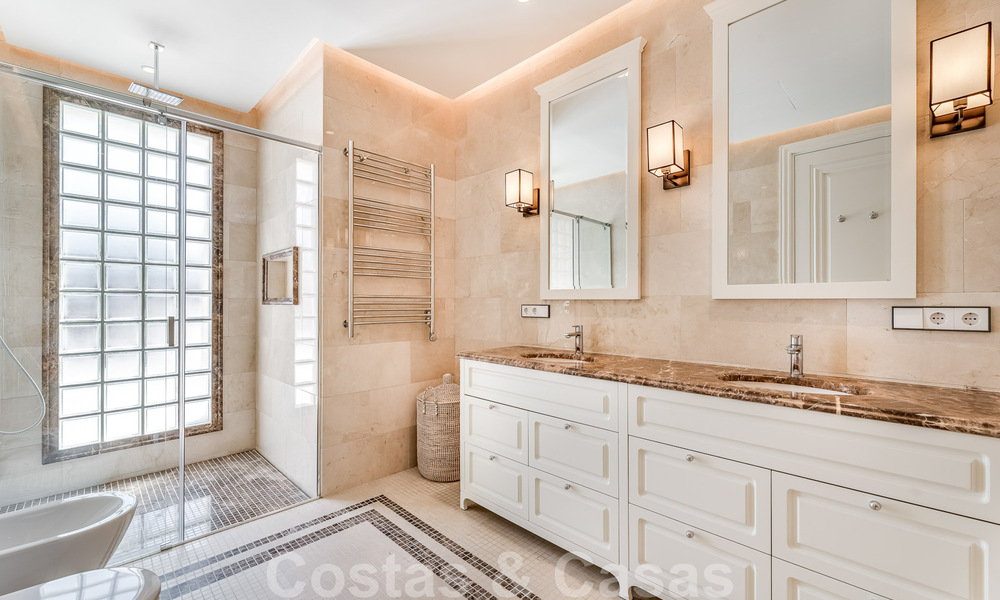 Newly built villa for sale in a contemporary classic style with sea views in a five star golf resort in Marbella - Benahavis 34956