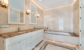 Newly built villa for sale in a contemporary classic style with sea views in a five star golf resort in Marbella - Benahavis 34957 