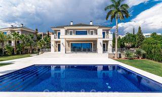 Newly built villa for sale in a contemporary classic style with sea views in a five star golf resort in Marbella - Benahavis 34961 