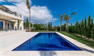 Newly built villa for sale in a contemporary classic style with sea views in a five star golf resort in Marbella - Benahavis 34962 
