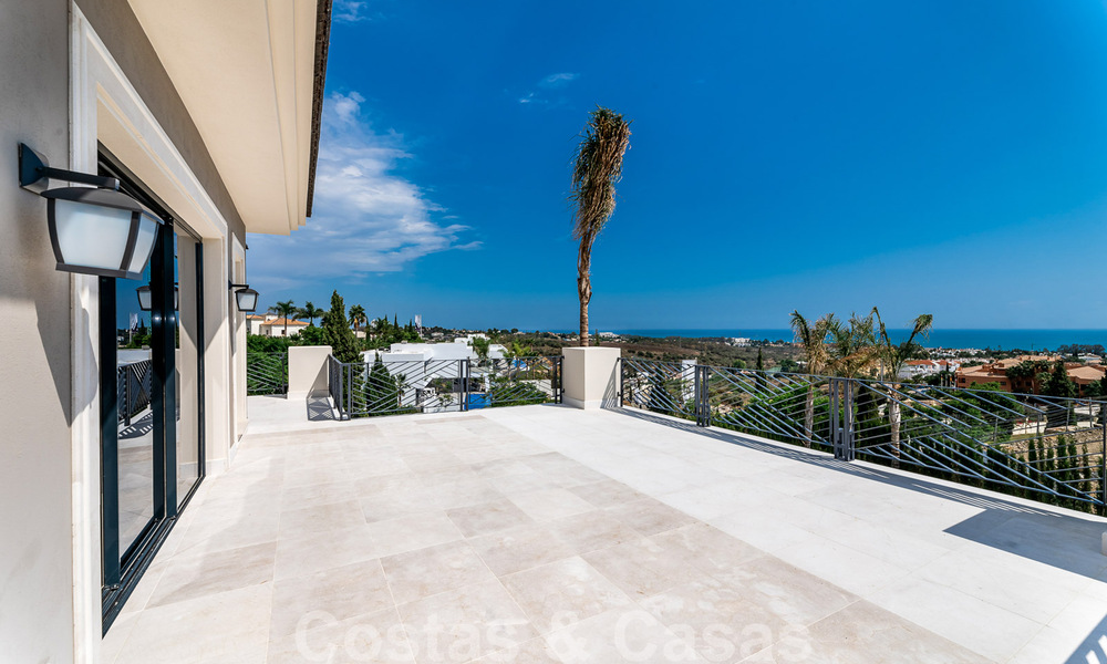 Newly built villa for sale in a contemporary classic style with sea views in a five star golf resort in Marbella - Benahavis 34966