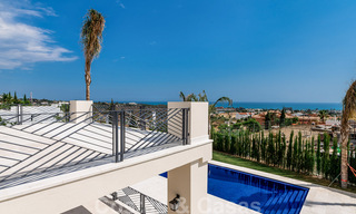 Newly built villa for sale in a contemporary classic style with sea views in a five star golf resort in Marbella - Benahavis 34967 