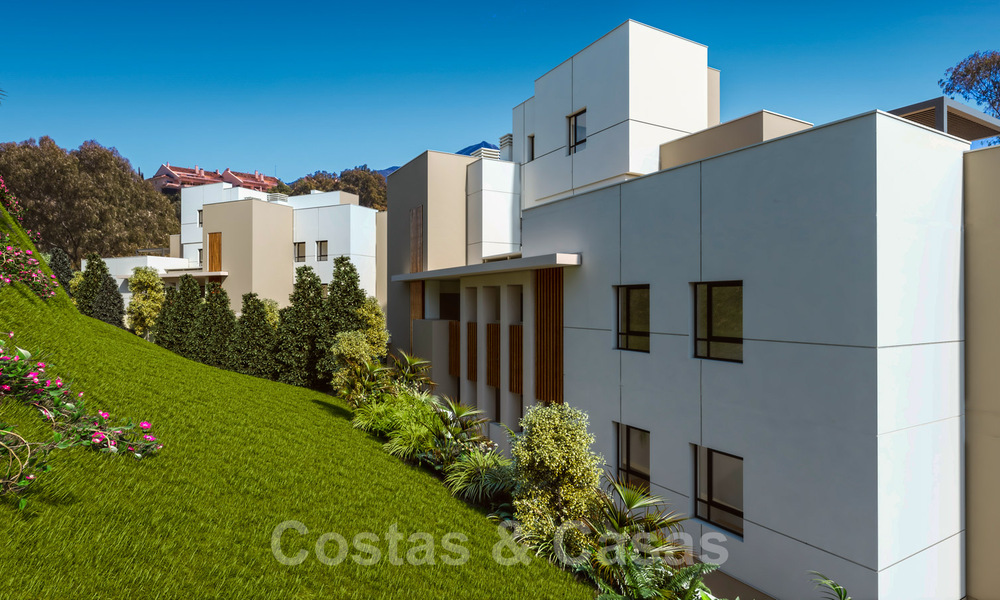 Modern luxury apartments for sale on an idyllic lake with panoramic views in Nueva Andalucia - Marbella. NEW PHASE. 34978