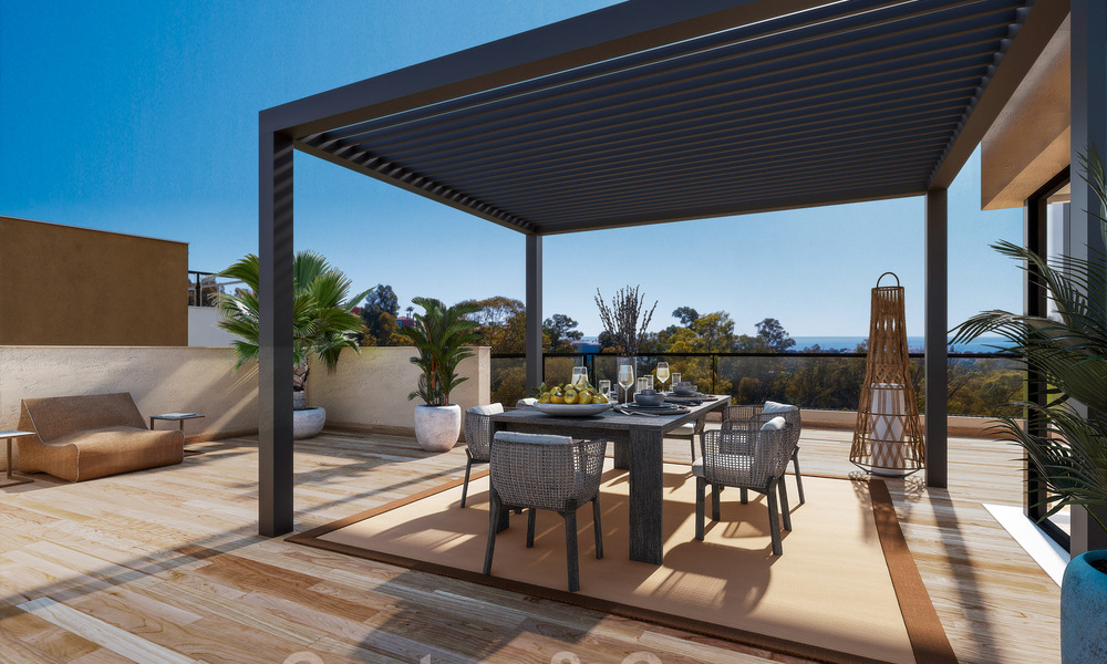 Modern luxury apartments for sale on an idyllic lake with panoramic views in Nueva Andalucia - Marbella. NEW PHASE. 34979