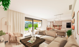 New on the market! Modern luxury apartments for sale on an idyllic lake with panoramic views in Nueva Andalucia - Marbella. NEW PHASE. 34992 