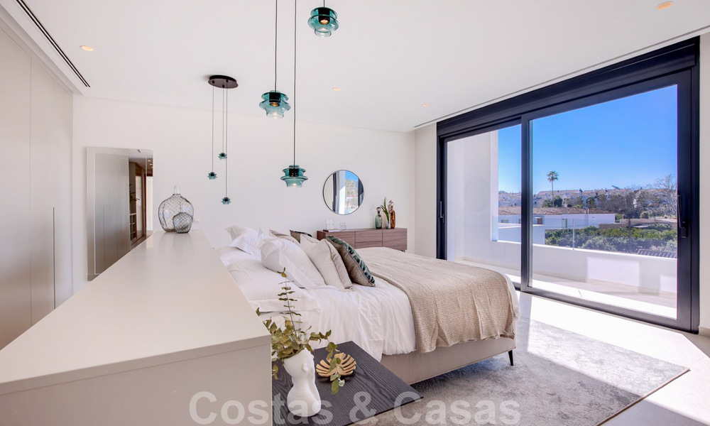 Modern designer villa for sale a short walk from the beach and beach clubs and within walking distance of the promenade and center of San Pedro, Marbella 38025