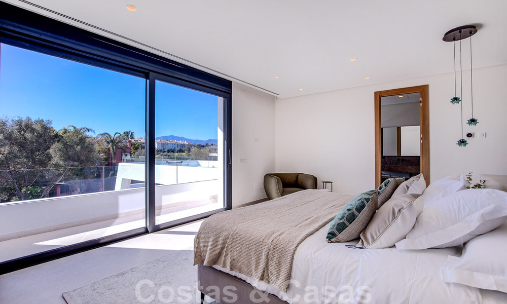 Modern designer villa for sale a short walk from the beach and beach clubs and within walking distance of the promenade and center of San Pedro, Marbella 38028