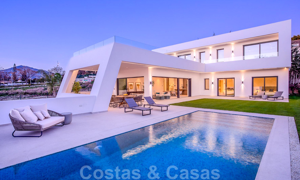 Modern designer villa for sale a short walk from the beach and beach clubs and within walking distance of the promenade and center of San Pedro, Marbella 38030